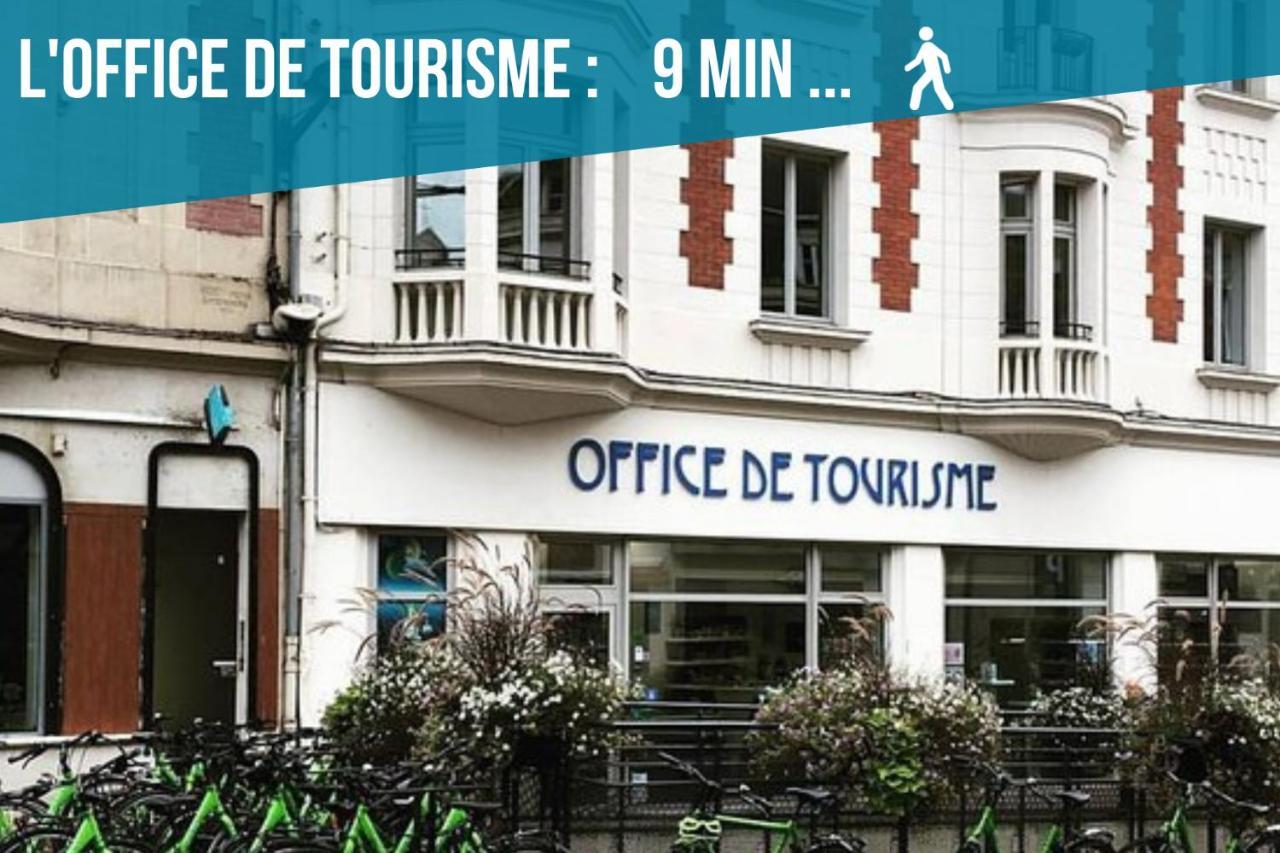 L'Echappee Belle - Terrasse 25M2 - Centre Ville - Lit Queen Size سانت كونتان المظهر الخارجي الصورة